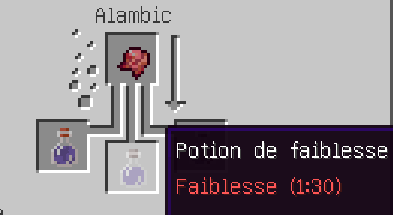 potion faiblesse