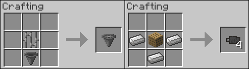 Les crafts, peu coûteux, de ces deux objets.