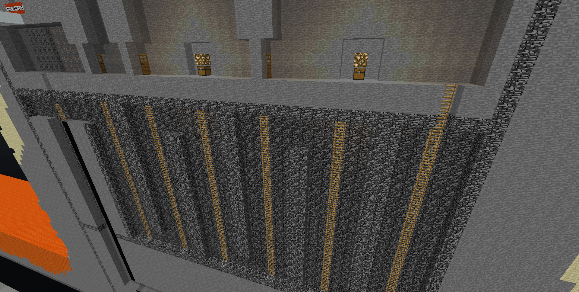 Race for Wool #2 : Direct Fire - Bedrock et échelles