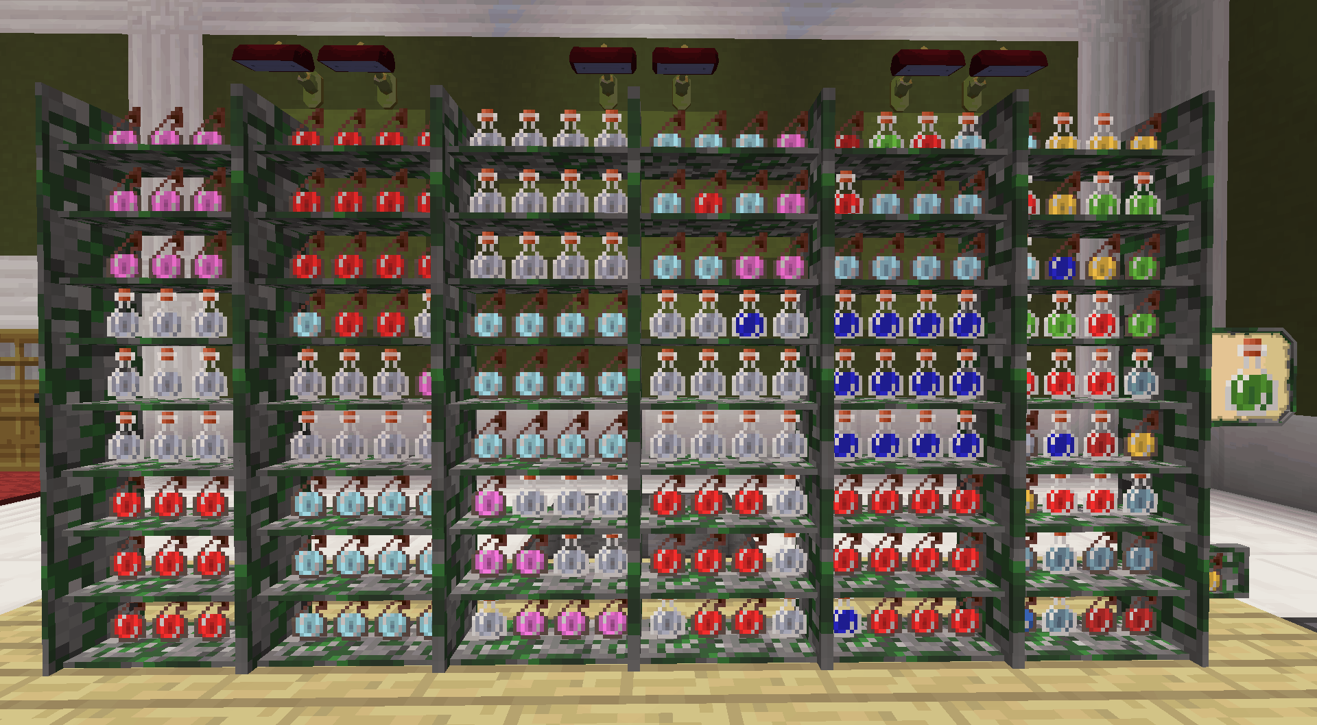 Bibliocraft - Potion Shelf
