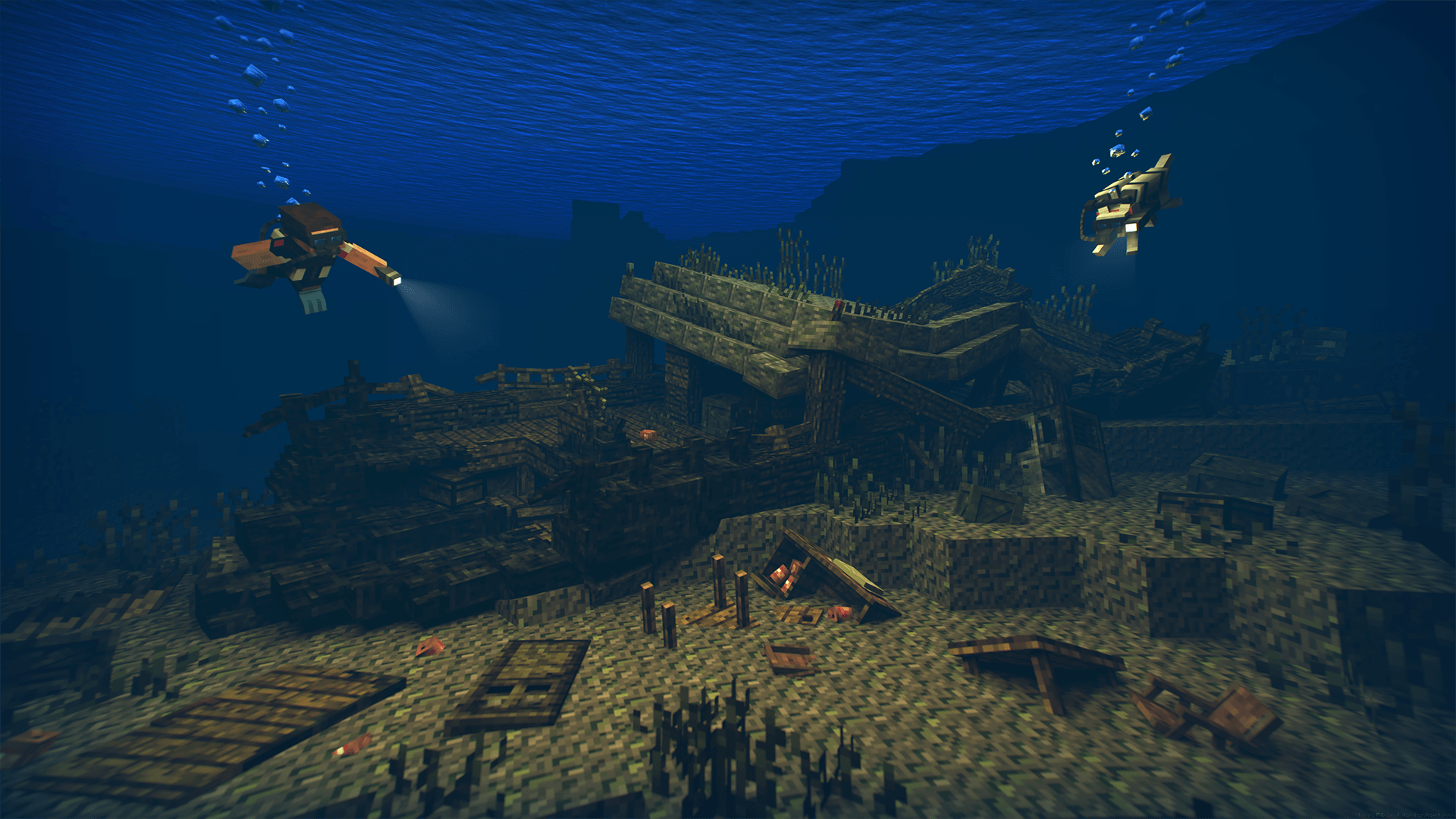 steve_goes_diving_by_lockrikard-d8rqhol