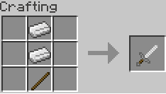 Craft de l'épée en étain