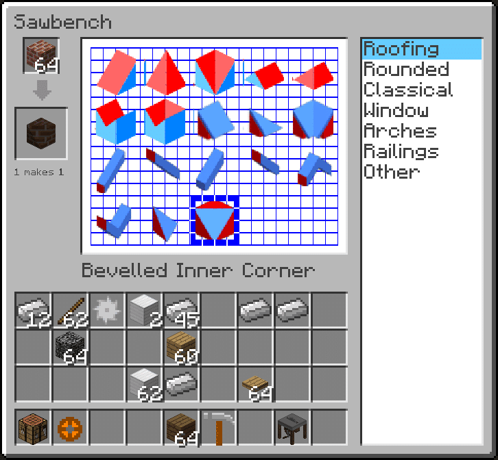 Interface de ArchitectureCraft 