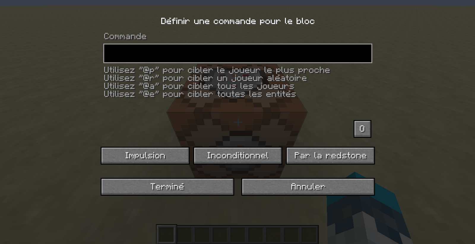 Tuto Command Blocks 1.9 - GUI