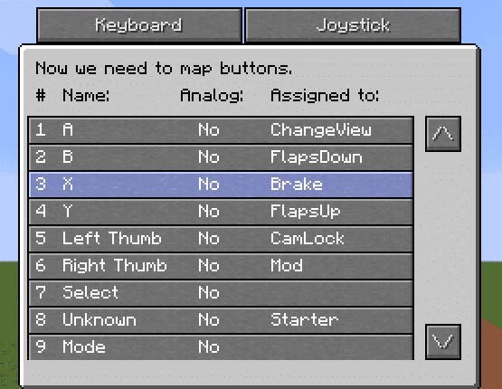 Minecraft Flight Simulator - Joystick 2