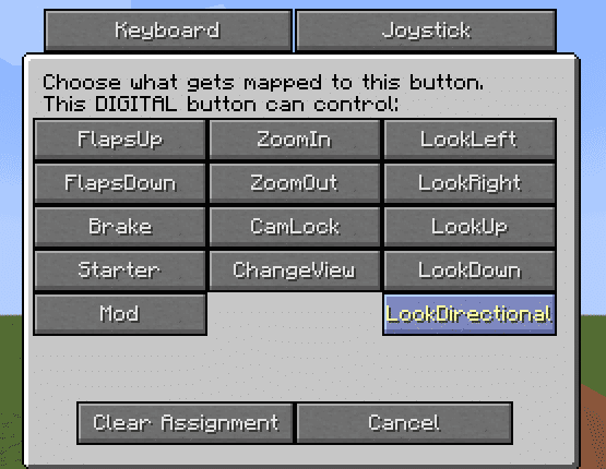 Minecraft Flight Simulator - Joystick 3