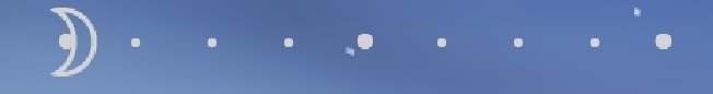 clock hud nuit