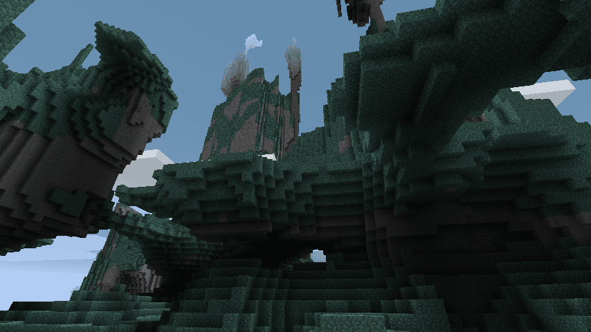 Biome O' Plenty - Des montagnes avec des grottes