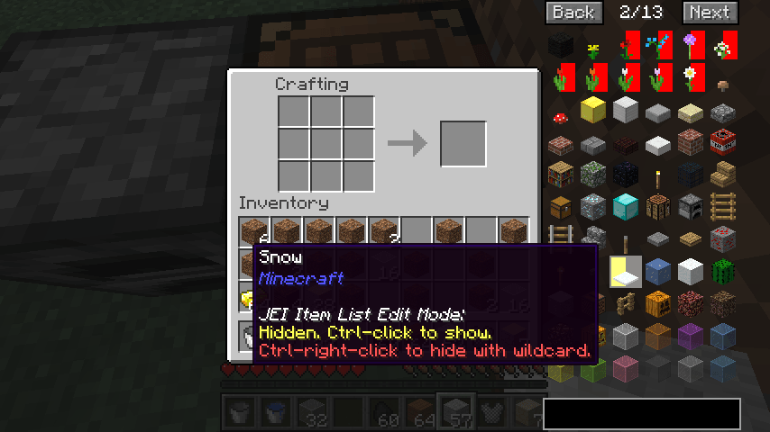 Description d'un objet avec Just Enough Items