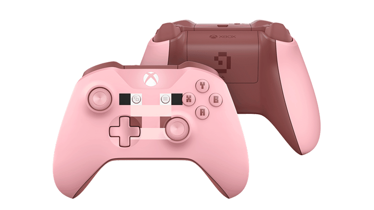 Manette Xbox One S Minecraft : cochon