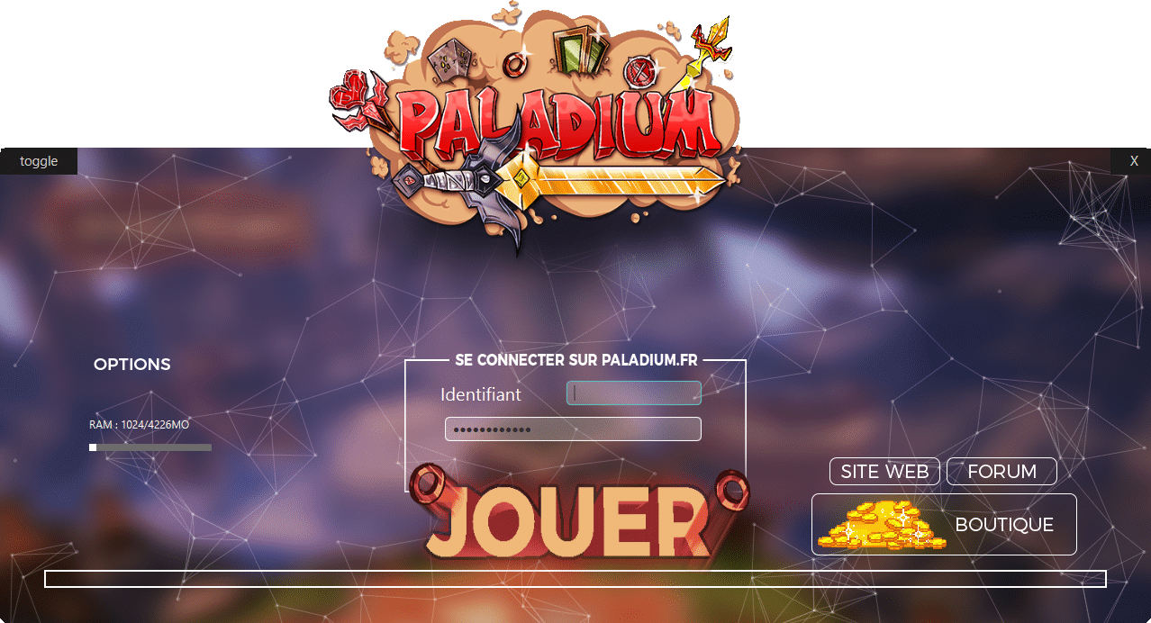 launcher de Paladium