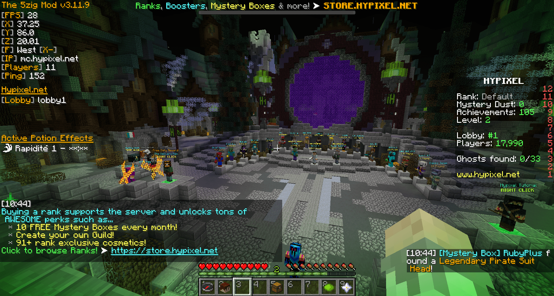 affichage de deux tchat avec 5zig Mod