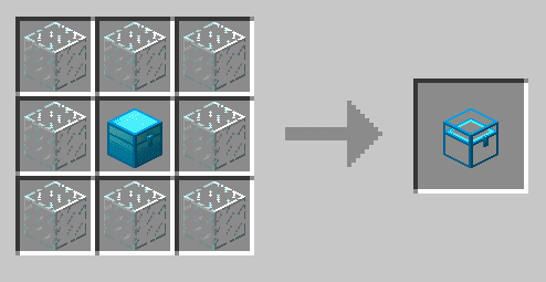 Iron Chests - Craft du coffre en cristal