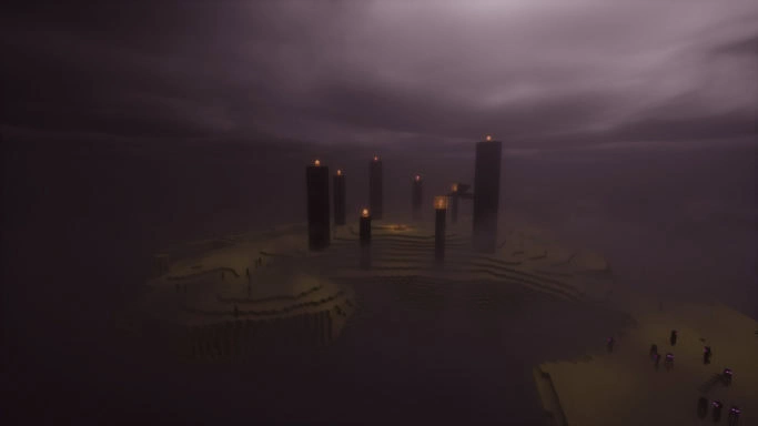 La dimension de l'End avec le shader Chocapic