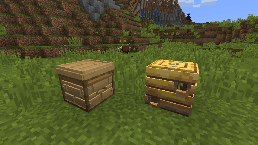 Default 3D : Une ruche en 3D provenant de la version 1.15 de Minecraft