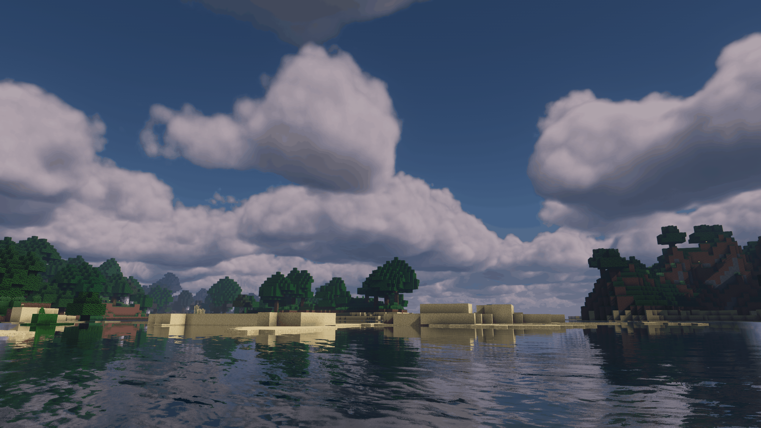 Des plages dans Minecraft