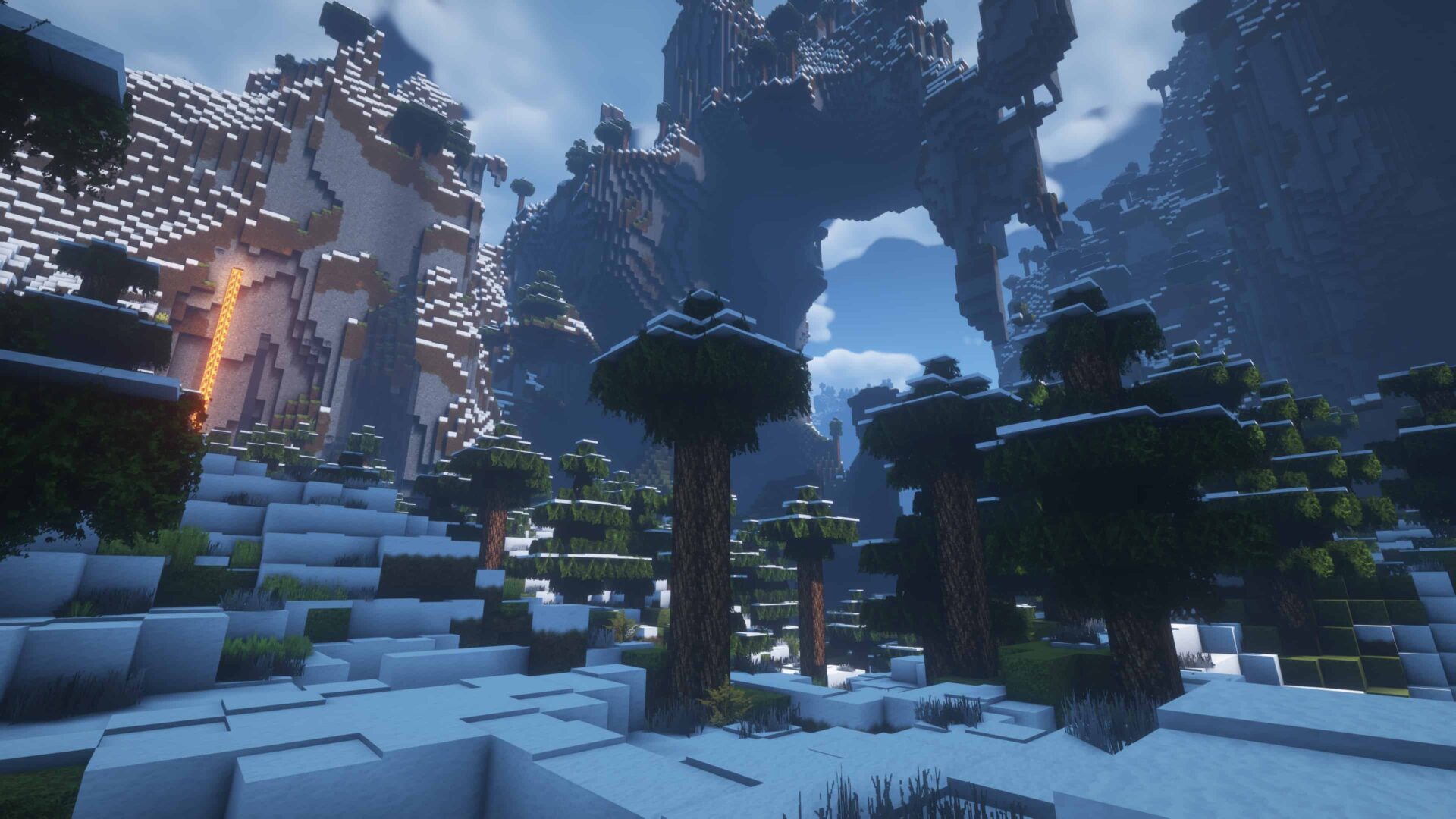 Une biome enneigé - LB Photo Realism Reload 