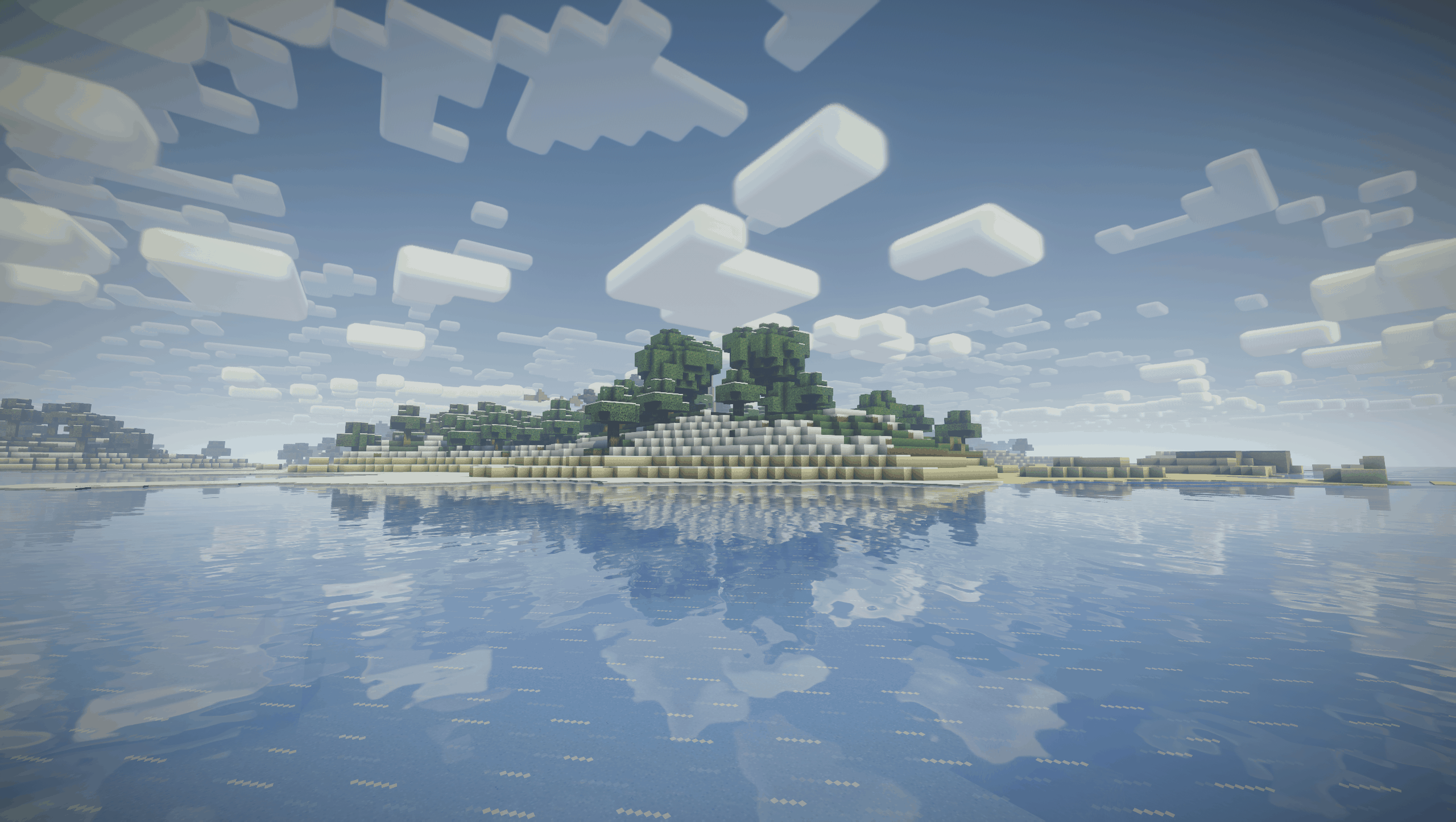 Nostalgia Shader - Une île avec une plage