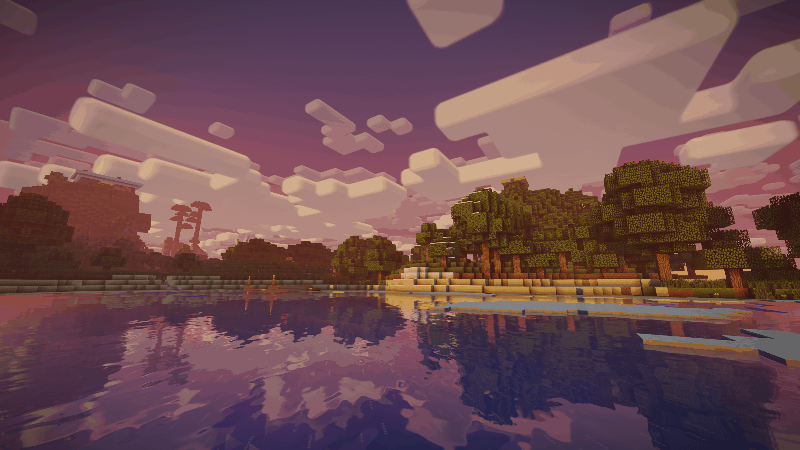 Nostlagia Shader : Une fin d'après midi dans Minecraft 