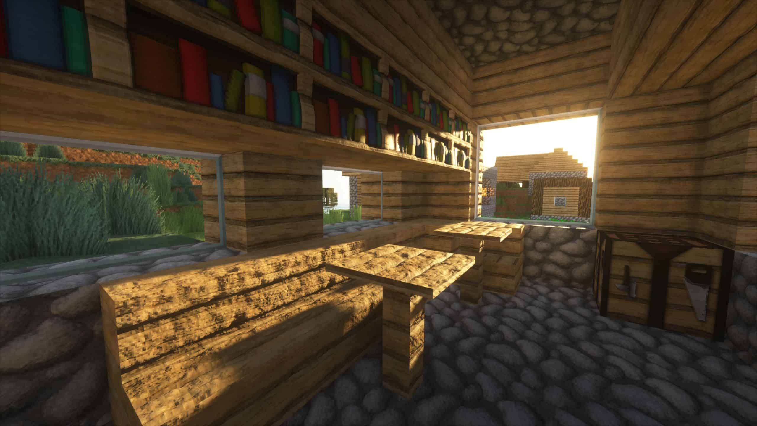 L'intérieur d'une maison d'un village