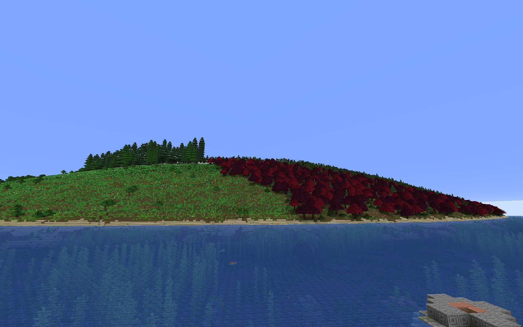 Une île qui contient une plaine