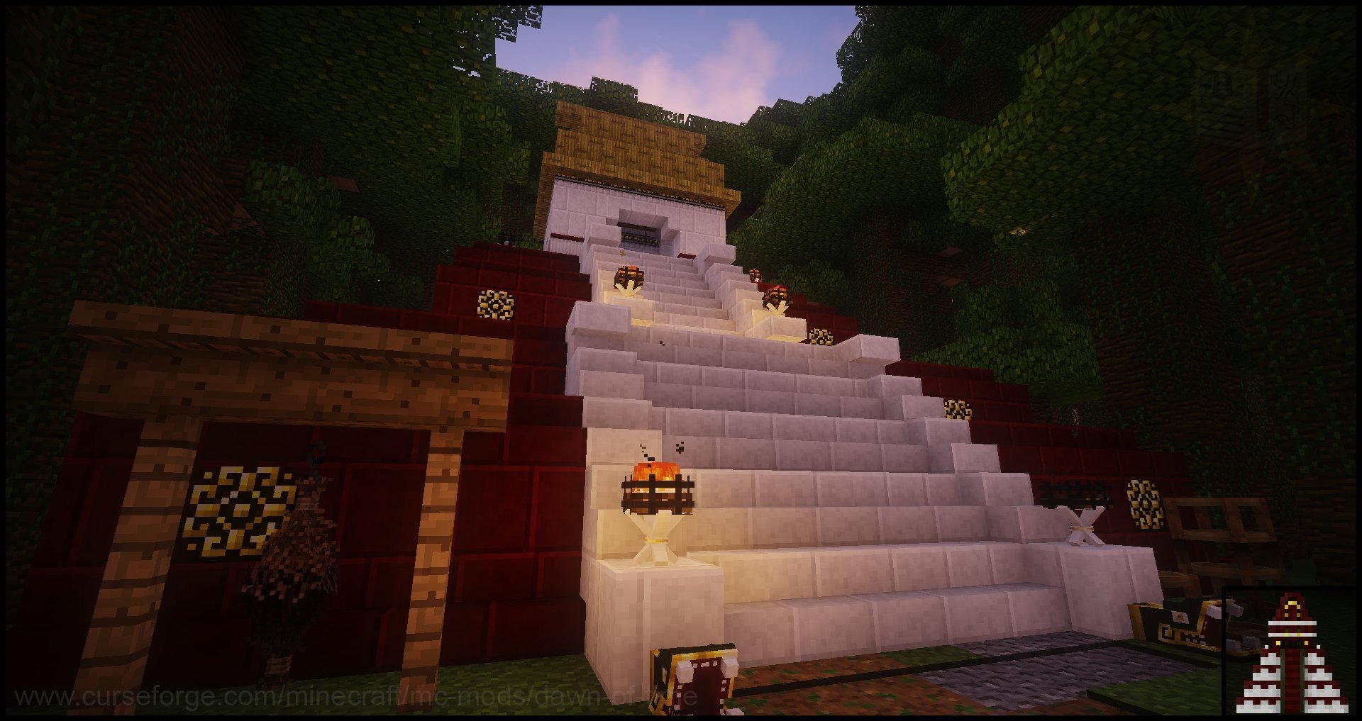 Entrée temple Maya