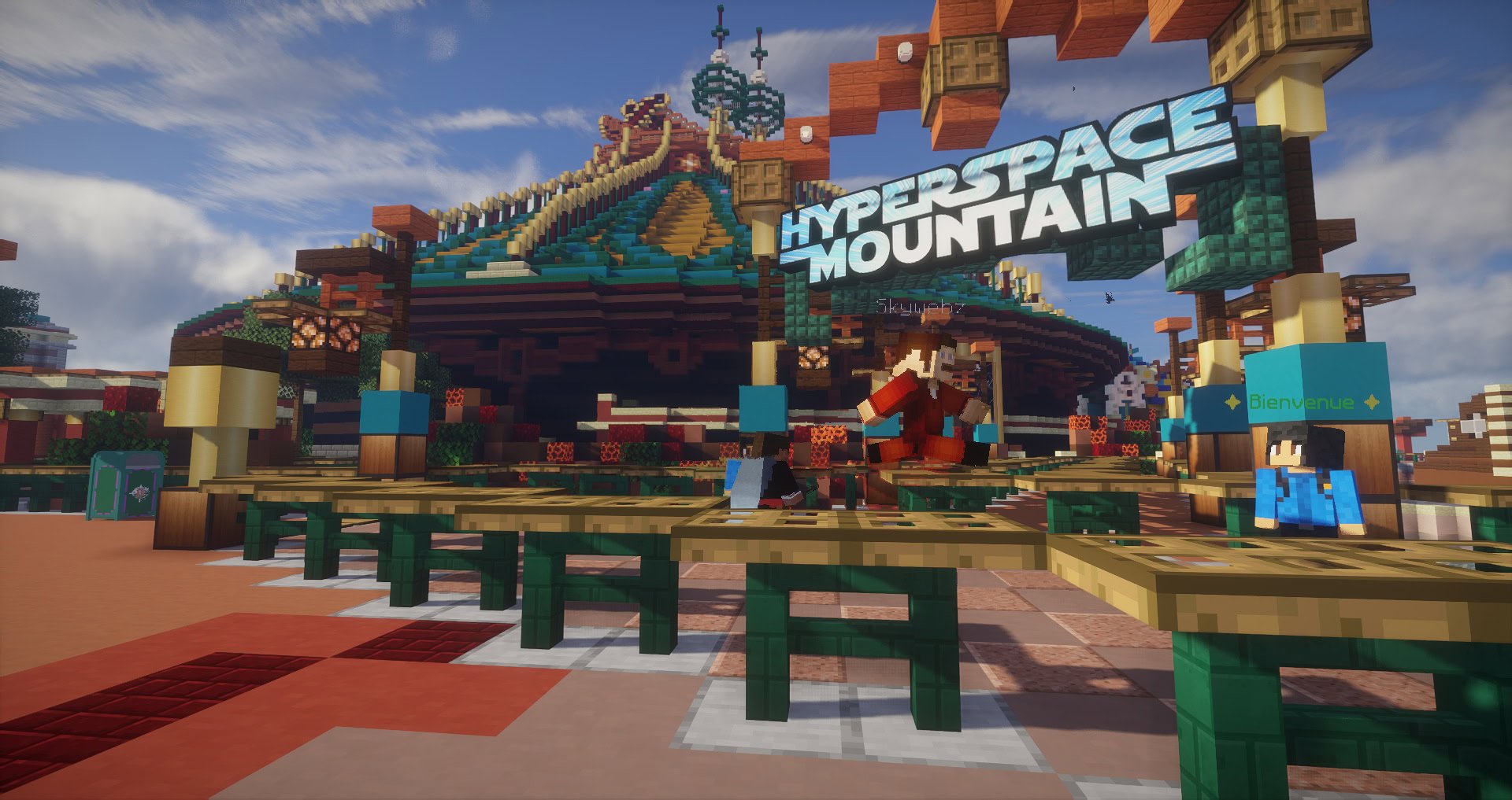 L'entrée de l'HyperSpace Moutains - MagicCraft