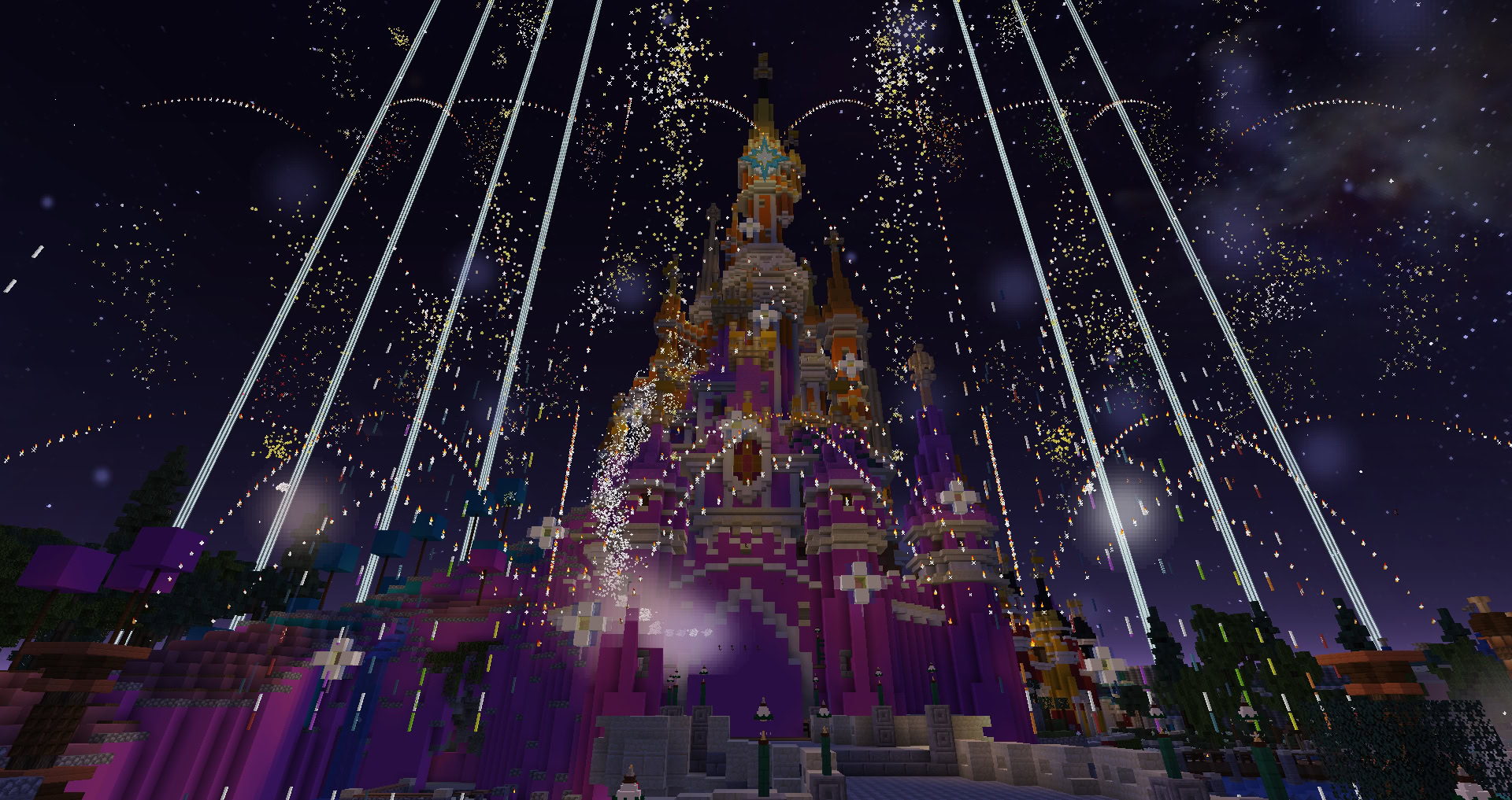 Le spectacle d'illumination du serveur MagicCraft