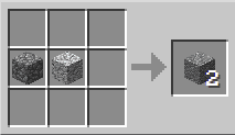 Craft de l'andésite - Minecraft