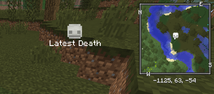 BetterPVP - A la map, un deathpoint est créé sur la carte