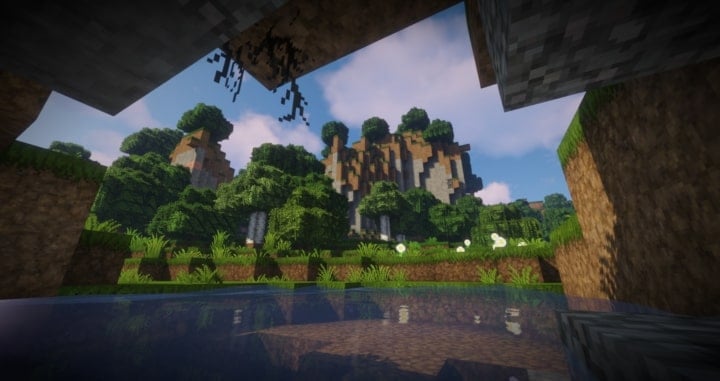 Epic Adventures Paysage avec montagne et petit lac