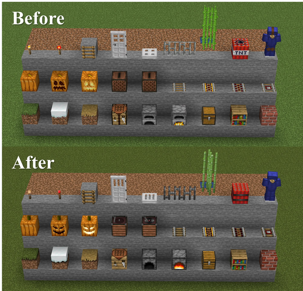 Phil's Default Improvement - resource pack - Des objets