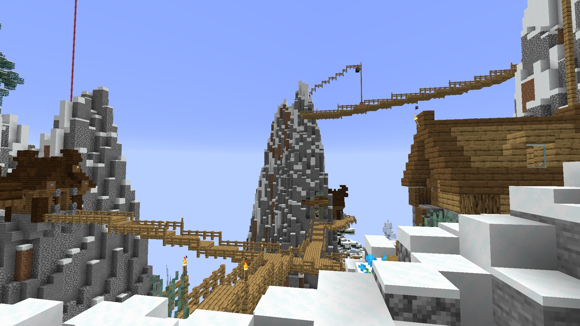 Village dans les montagnes