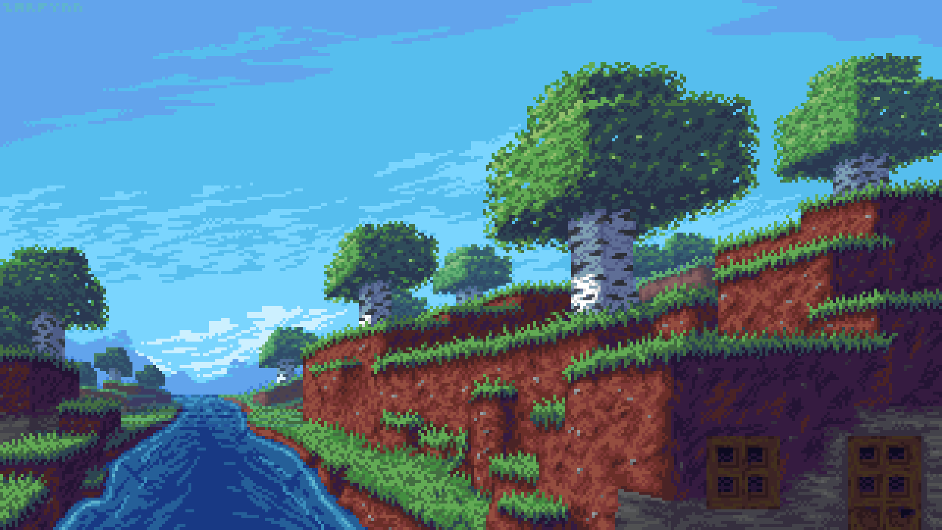 Fond d'écran Minecraft - Paysage