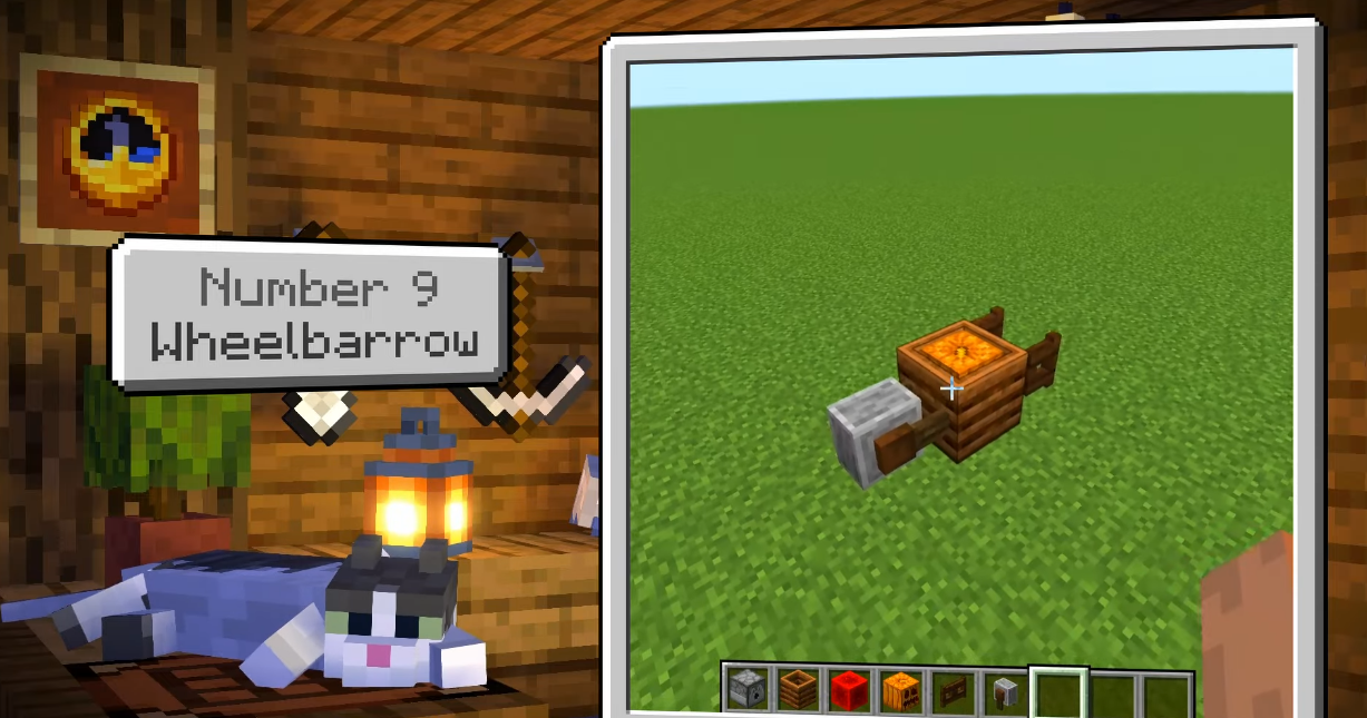 brouette minecraft