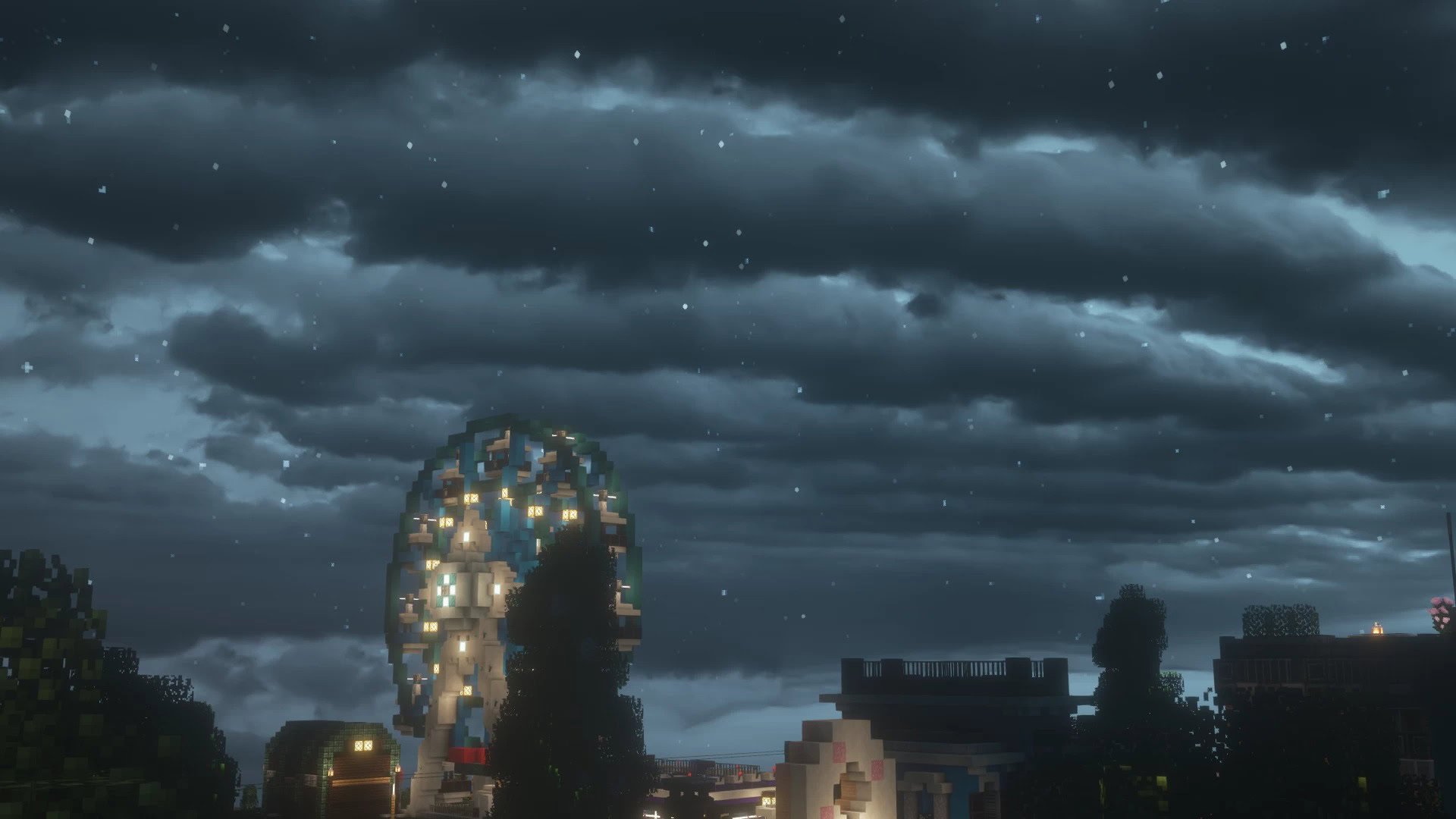 ciel nuit nuageux