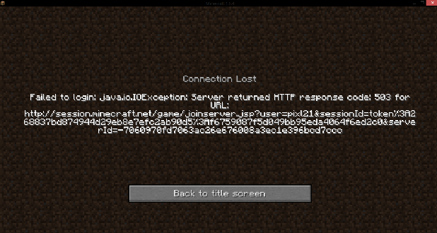 java.io .IOException Server Returned HTTP Response Code 503