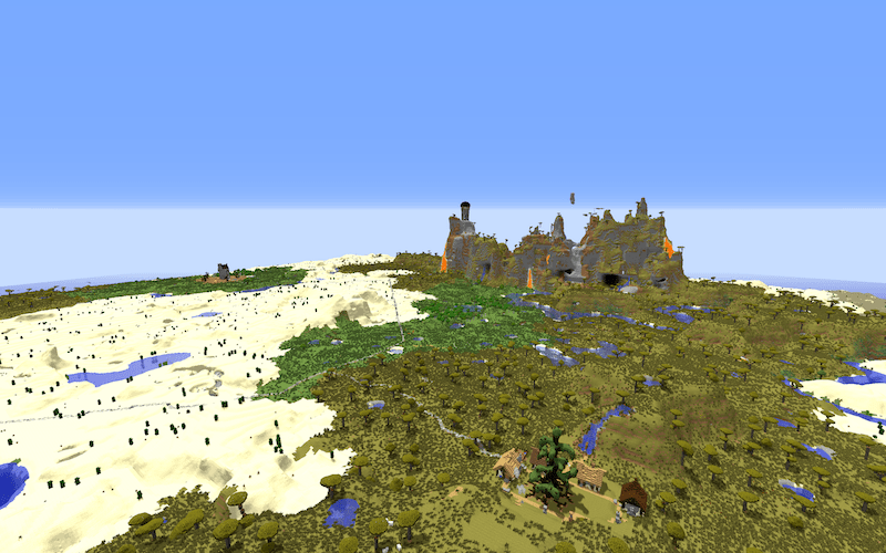 paysage minecraft avec nocubes
