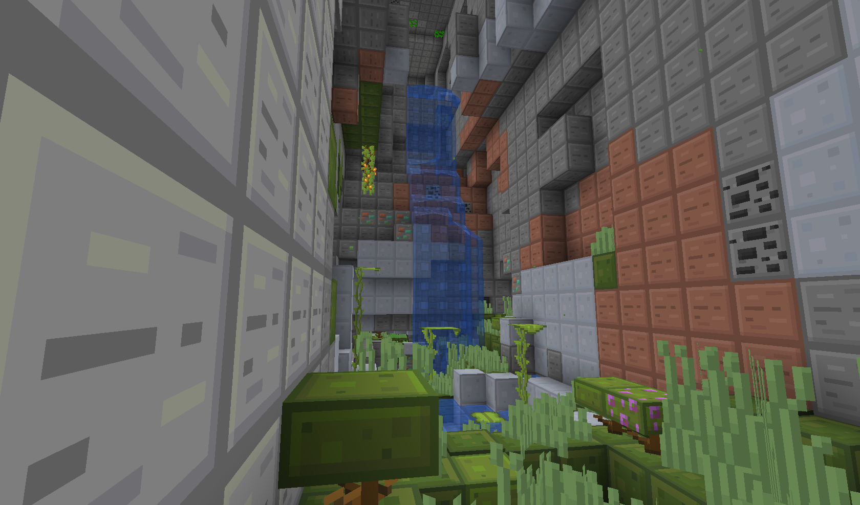 lush waterfall