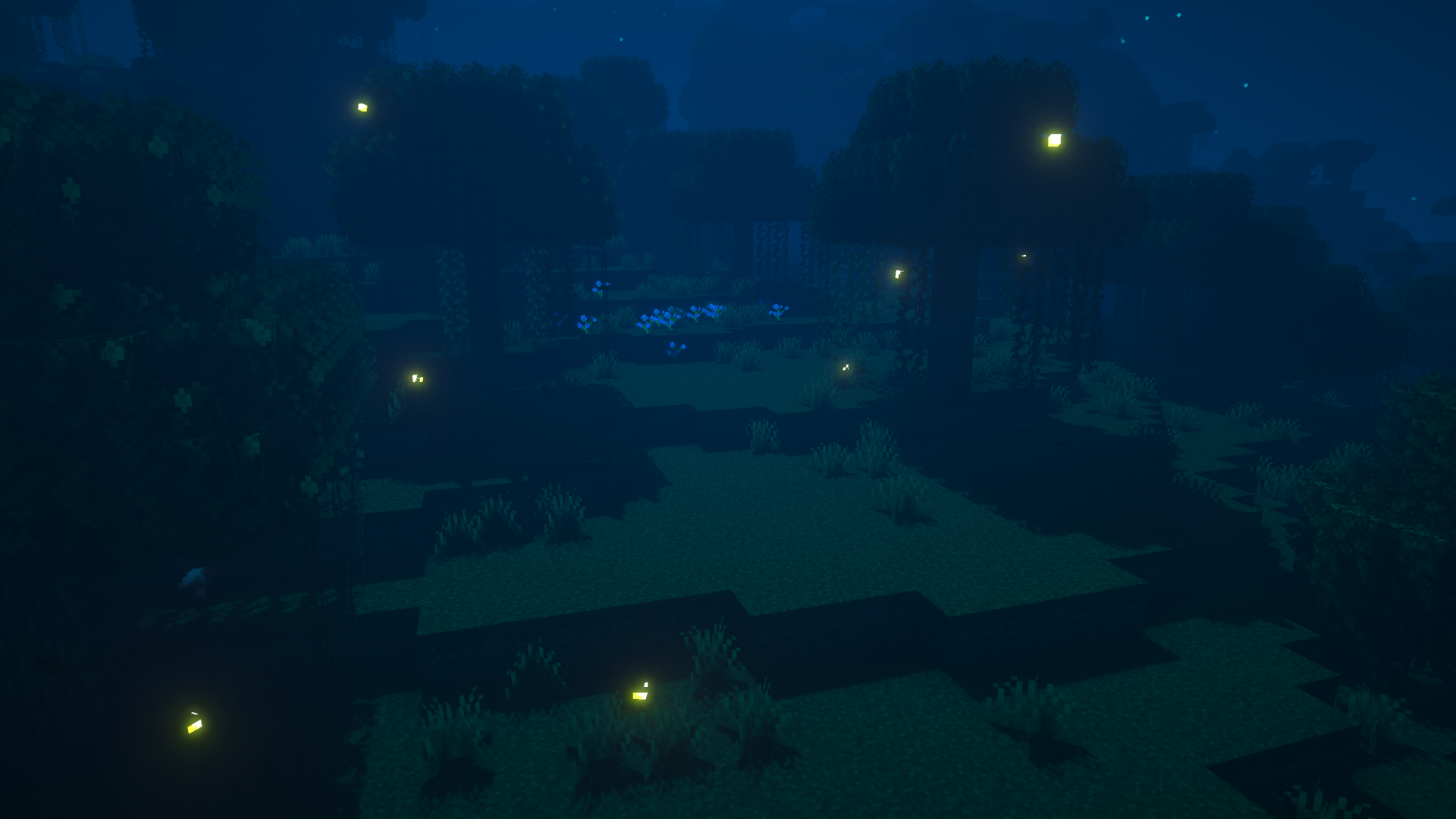 fireflies in swamp