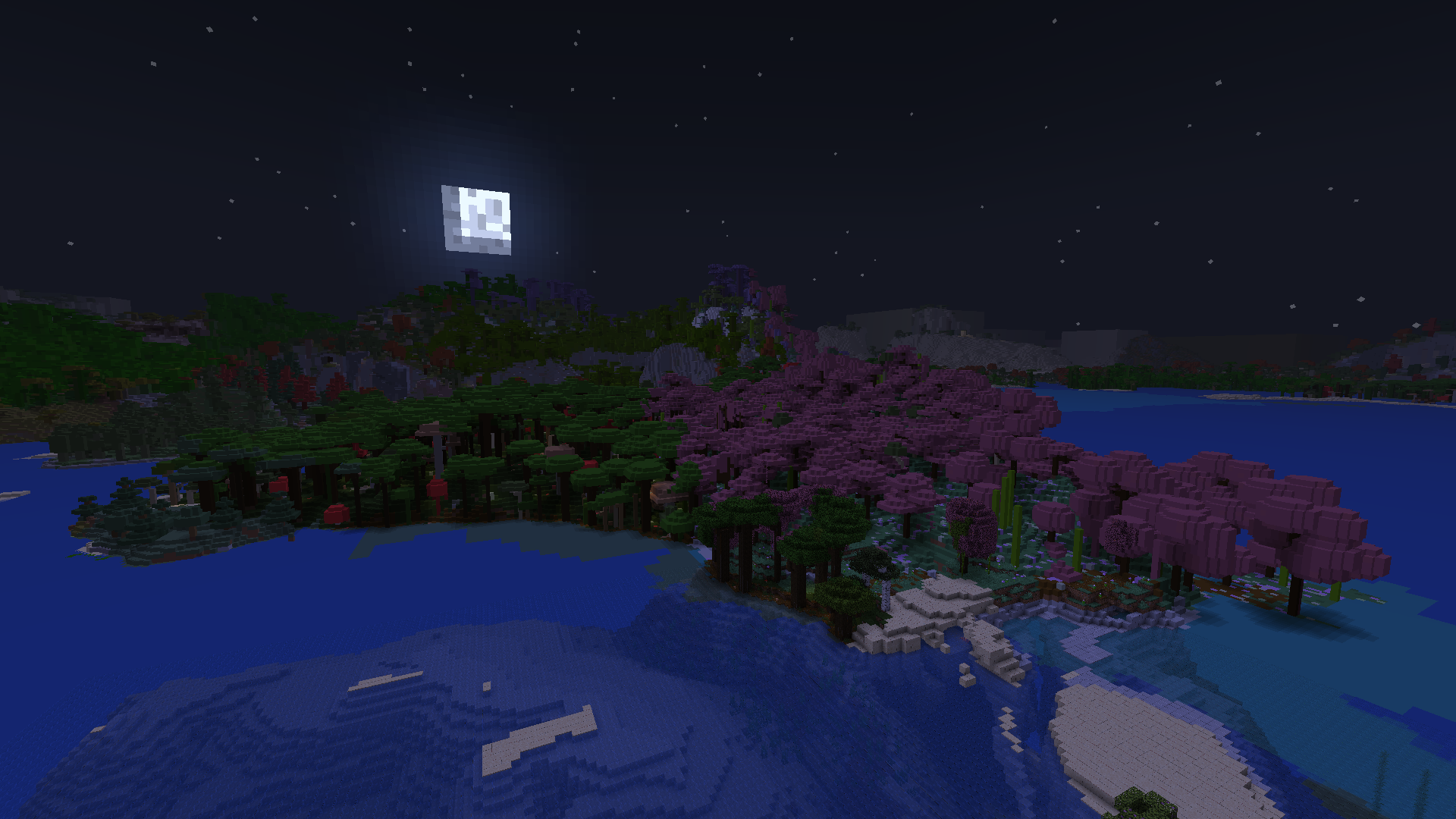 paysage nuit