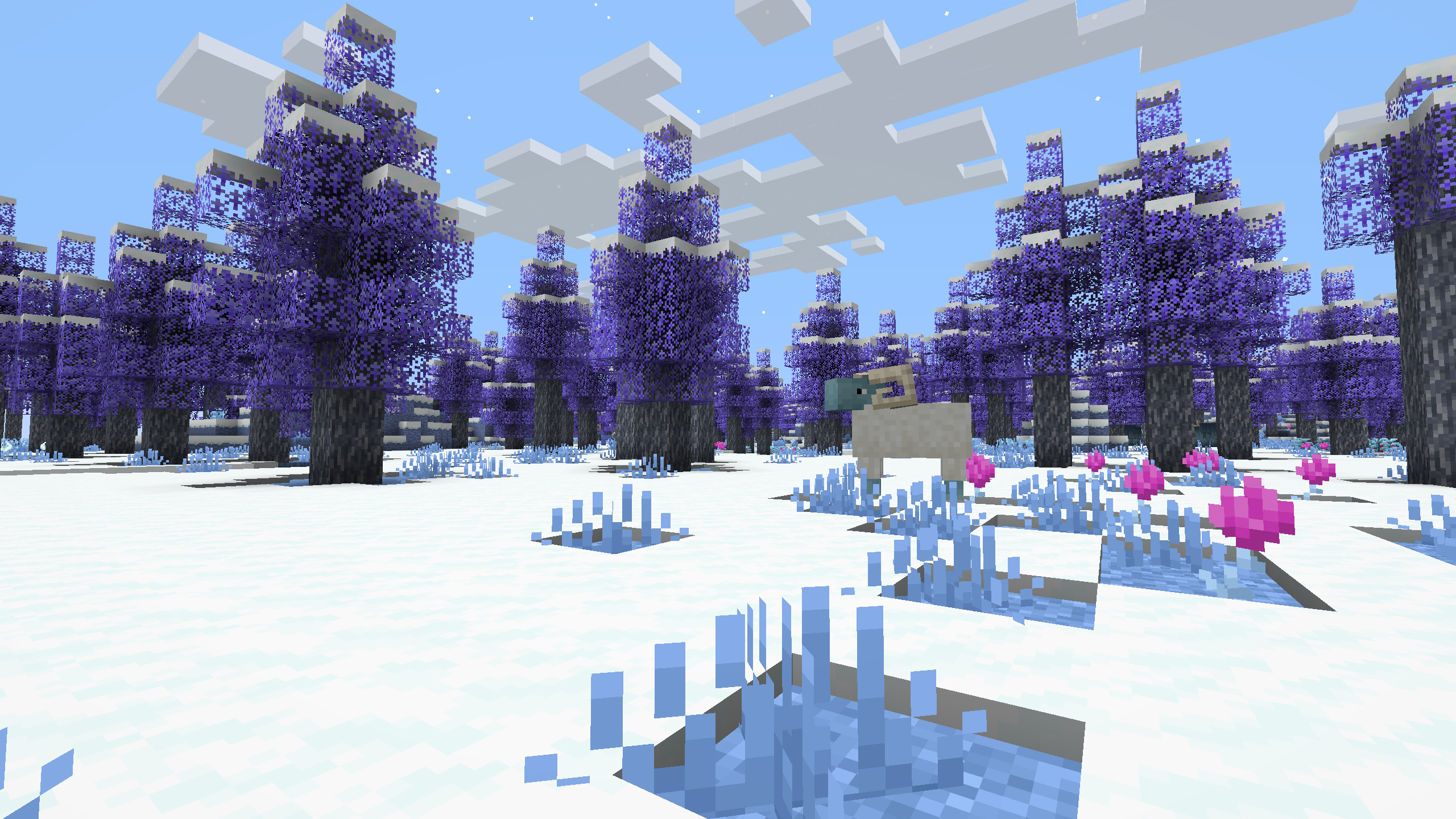 Pins couverts de neige Everbright