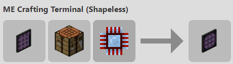 me crafting terminal