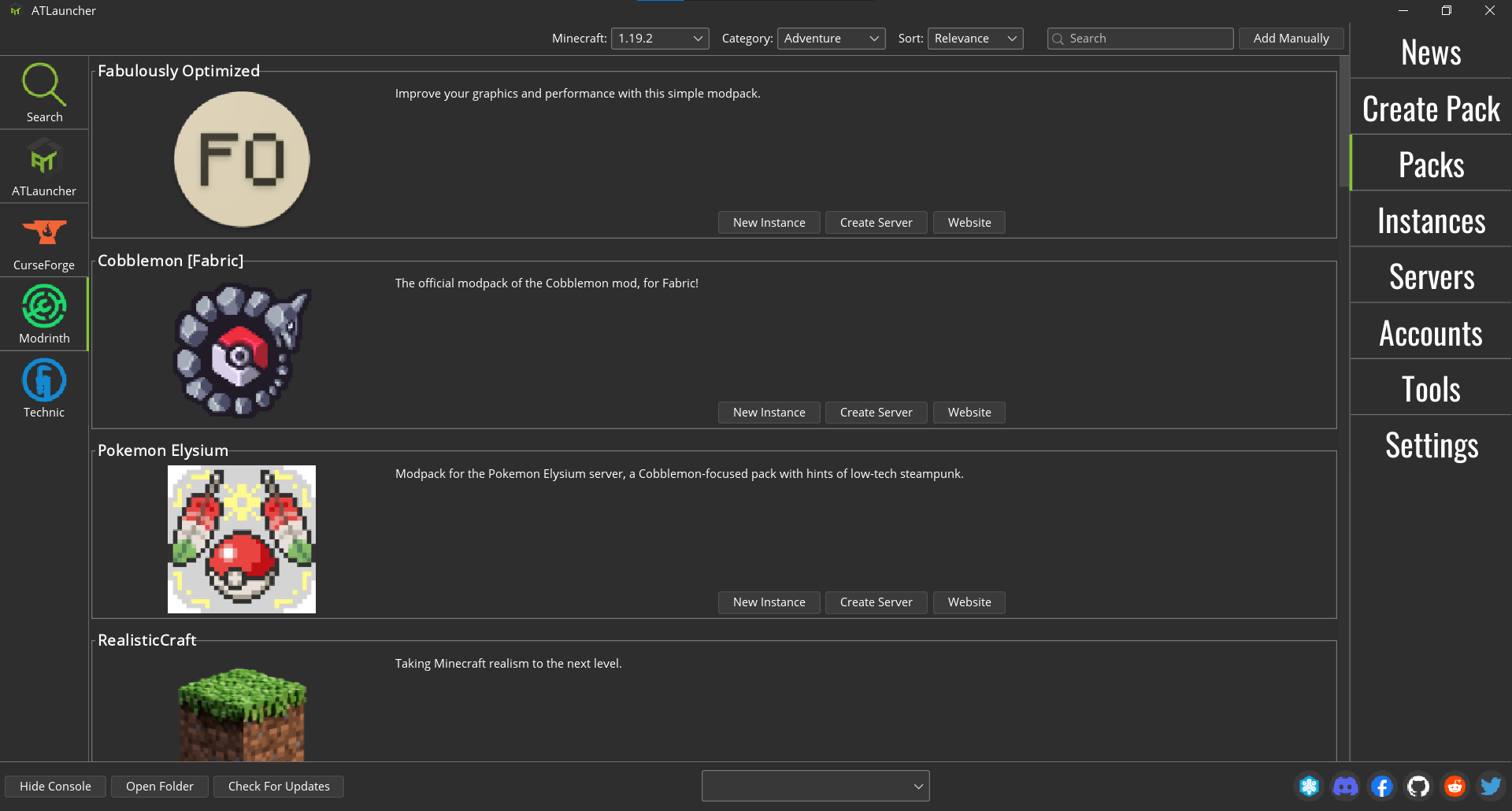installer modpack atlauncher 1