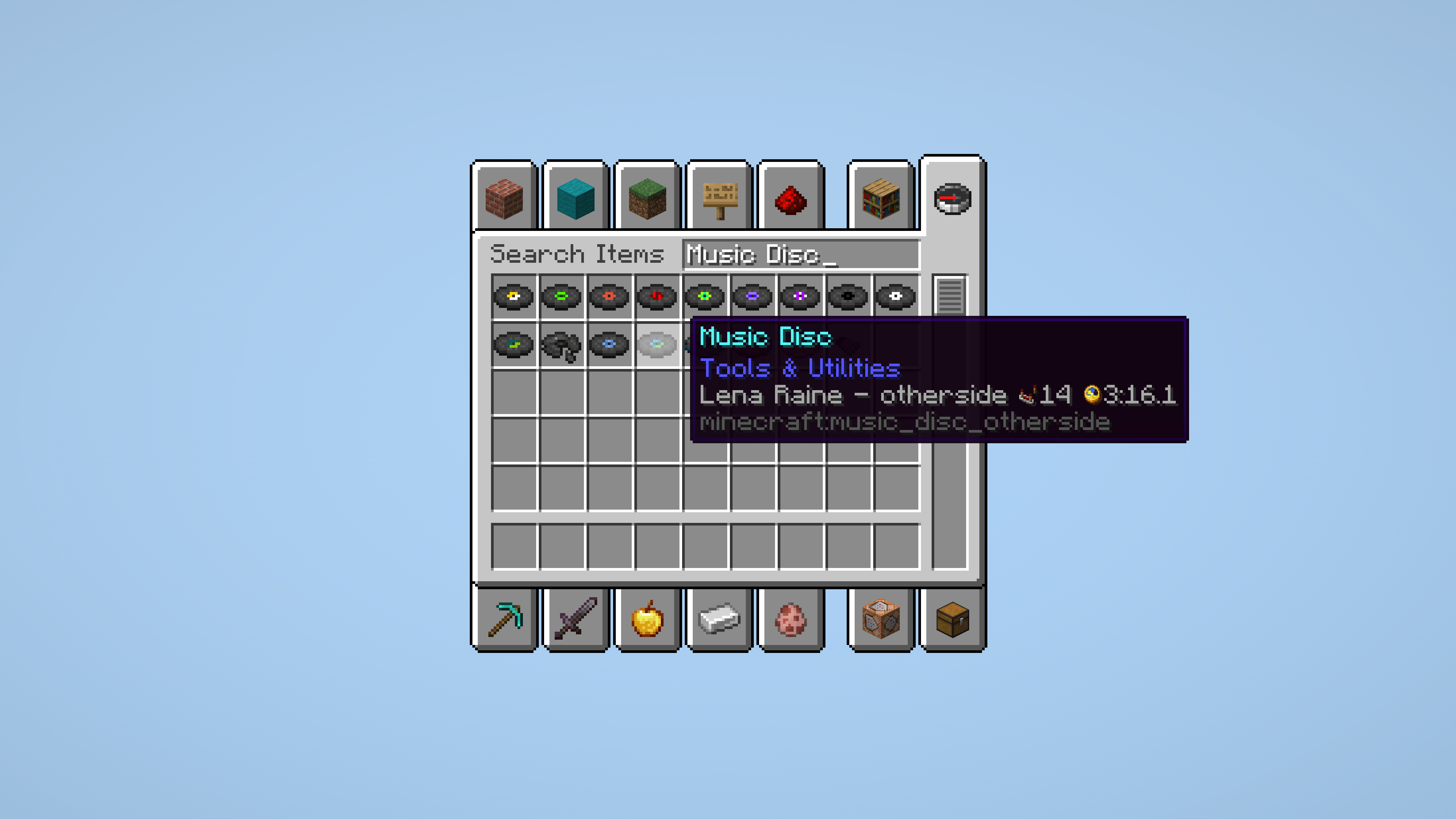 music disc length min