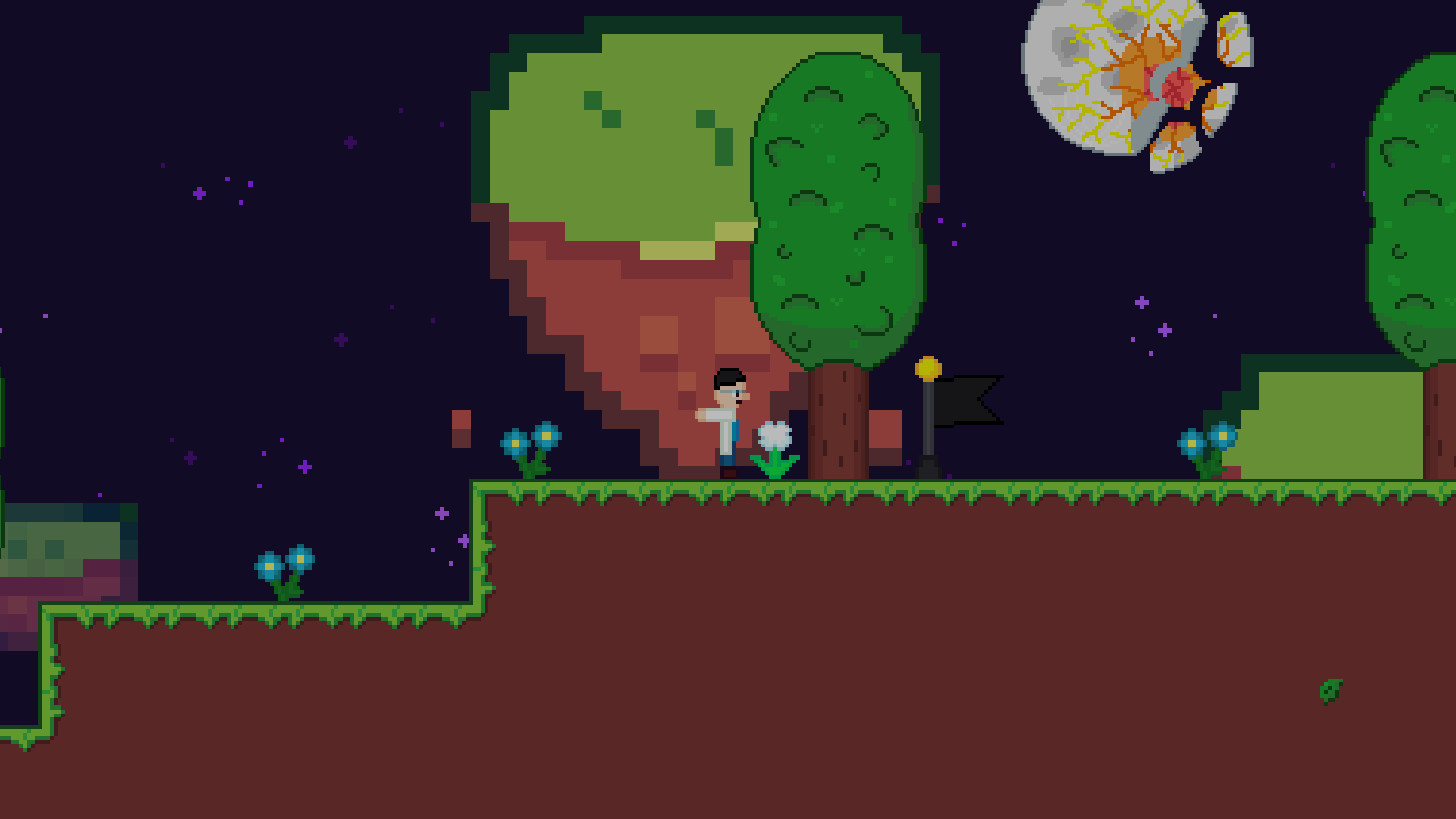 paysage moon fall