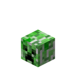 Une tête de creeper
