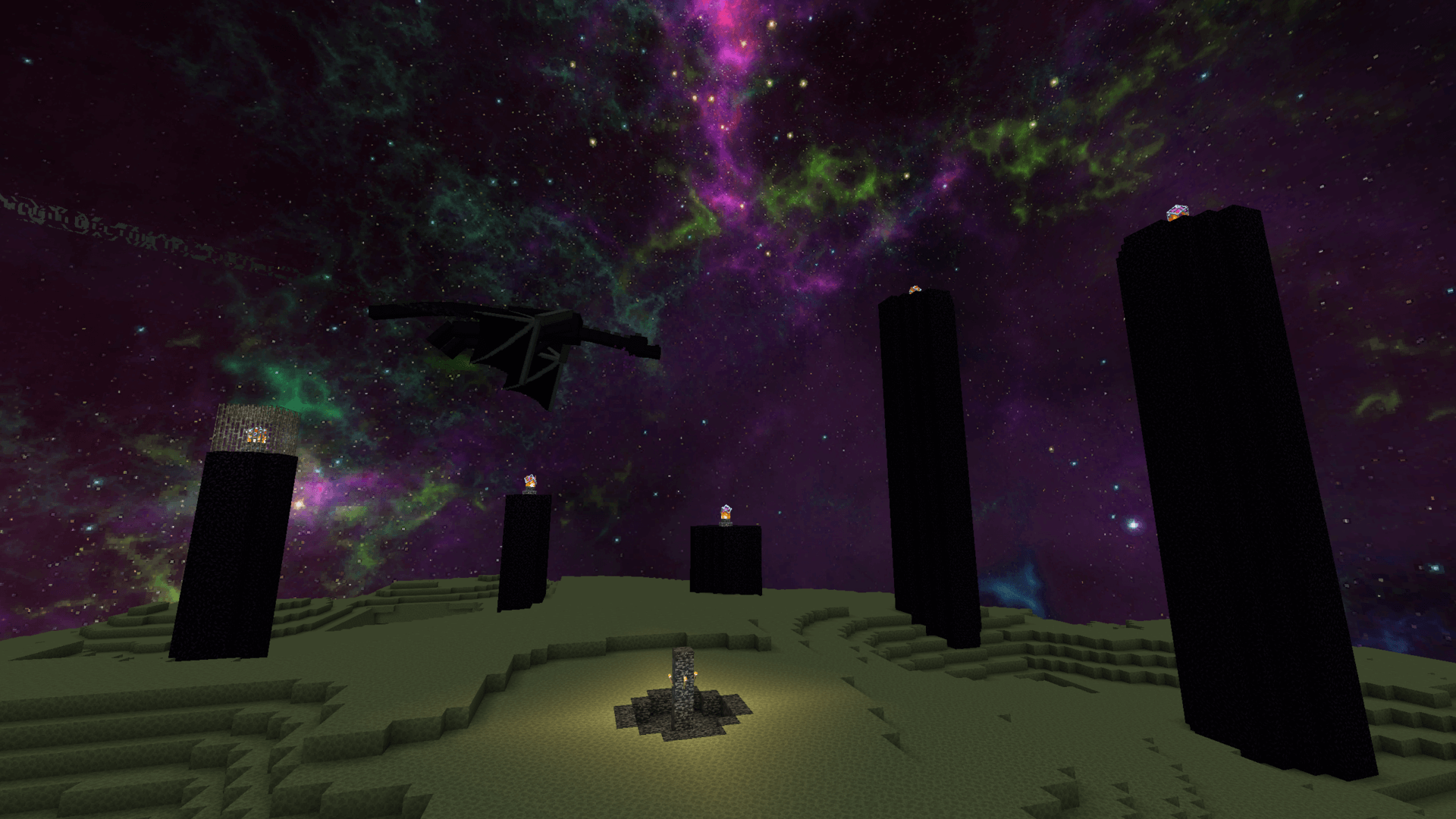 Minecraft – The End avec ciel étoilé — Black Mesa Skyboxes