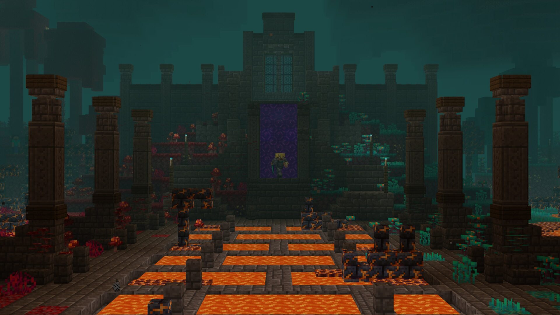 Retour d’une expédition dans le Nether.