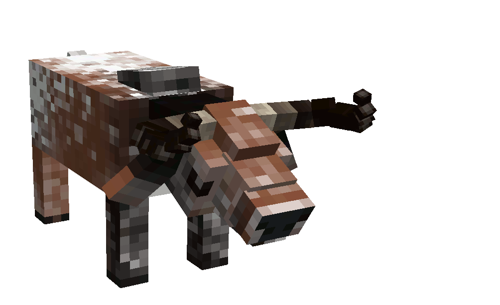 Différentes vaches Minecraft